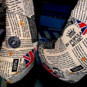 UK 🇬🇧 Newspaper Print and Suede Boot